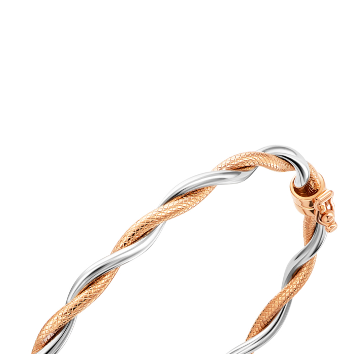 Золотий жорсткий браслет. Артикул UG55/12/031кб