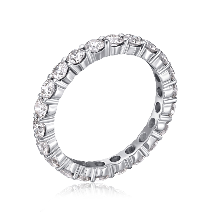 Золота каблучка з діамантами. Артикул 500001/02/1/11651