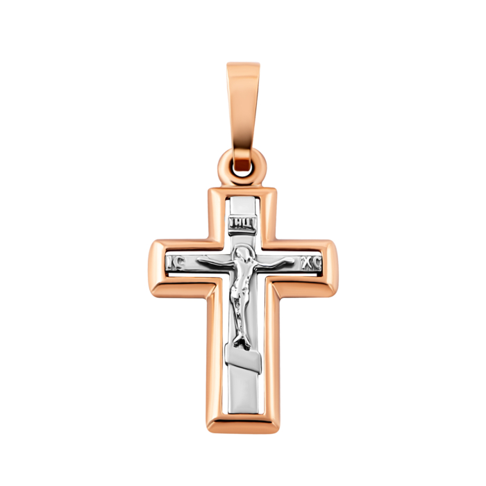 Золотий хрестик. Розп'яття Христове. Артикул UG5501657