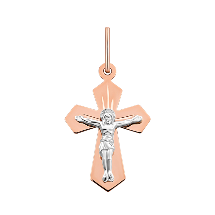 Золотий хрестик. Розп'яття Христове. Артикул UG5511020н