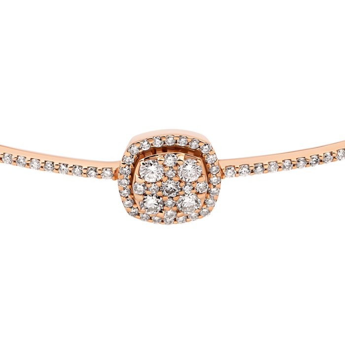 Золотий жорсткий браслет з діамантами. Артикул UG55111010001