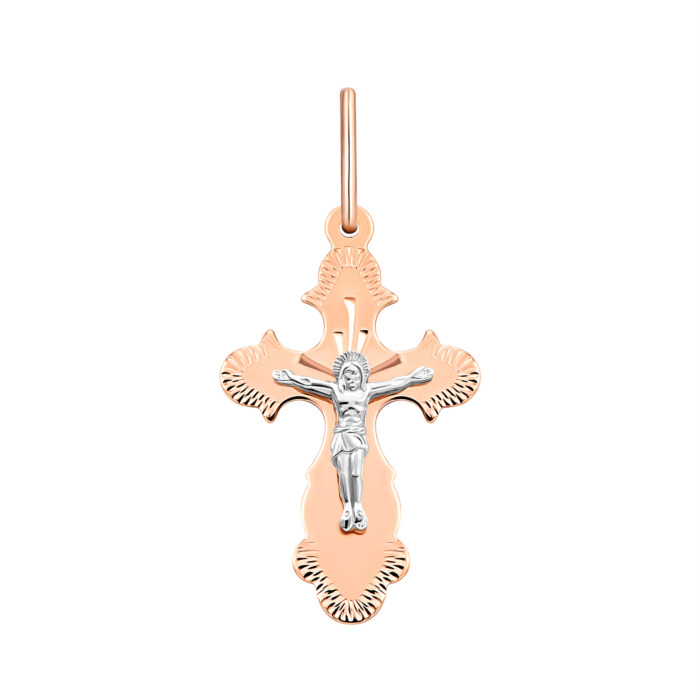 Золотий хрестик. Розп'яття Христове. Артикул UG5512701