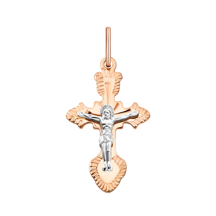 Золотий хрестик. Розп'яття Христове. Артикул UG5516601