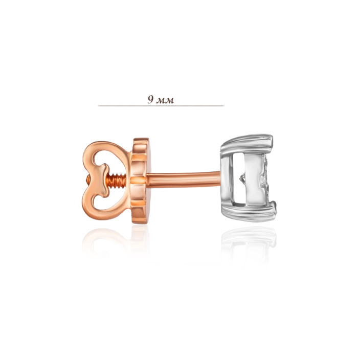 Золотые серьги с бриллиантами. Артикул 51719/14/1/9219