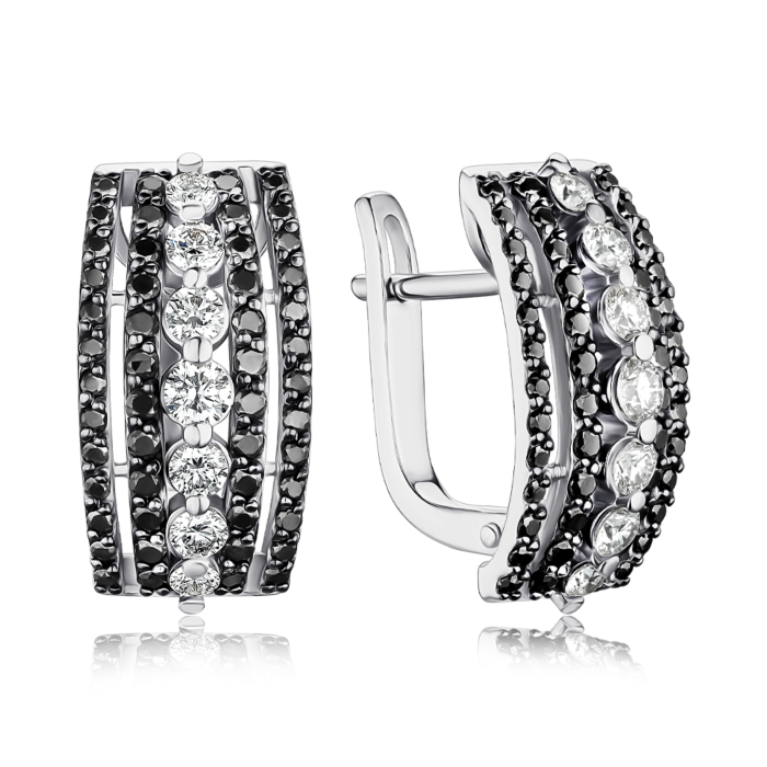 Золоті сережки з діамантами 51732/02/1/11759