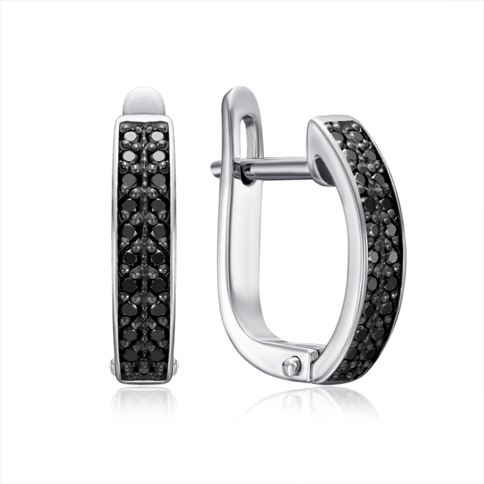 Золоті сережки з діамантами. Артикул 51820/02/1/8043