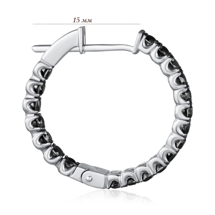 Золотые серьги с бриллиантами. Артикул 51840/02/1/8265