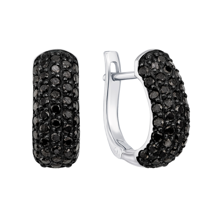 Золотые серьги с бриллиантами. Артикул 51888/б ч