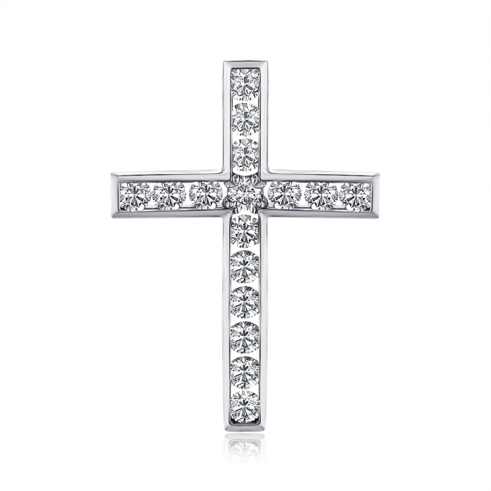 Золотий хрестик з діамантами 51925/02/1/9022