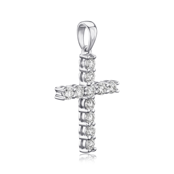 Золотой крестик с бриллиантами. Артикул 51926/02/1/8563