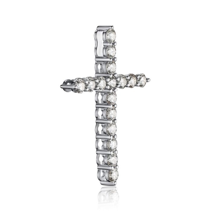 Золотий хрестик з діамантами 51927-1/02/1/8556