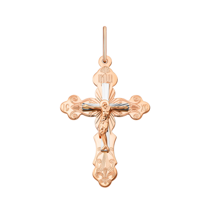 Золотий хрестик. Розп'яття Христове. Артикул UG5522001р