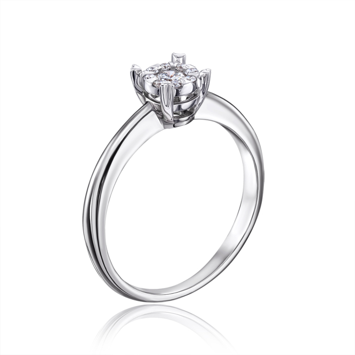 Золотое кольцо с бриллиантами. Артикул 52203/3б