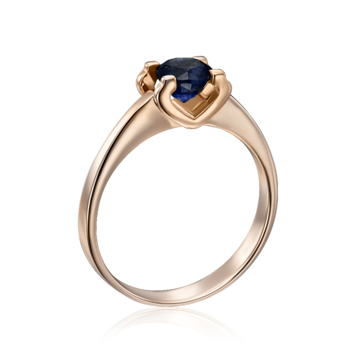 Золотое кольцо с сапфиром. Артикул 52232/сап