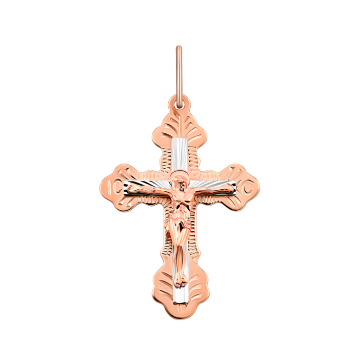 Золотий хрестик. Розп'яття Христове. Артикул UG5522499