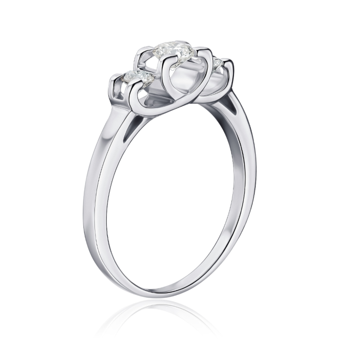 Золотое кольцо с бриллиантами. Артикул 52253/02/1/10976