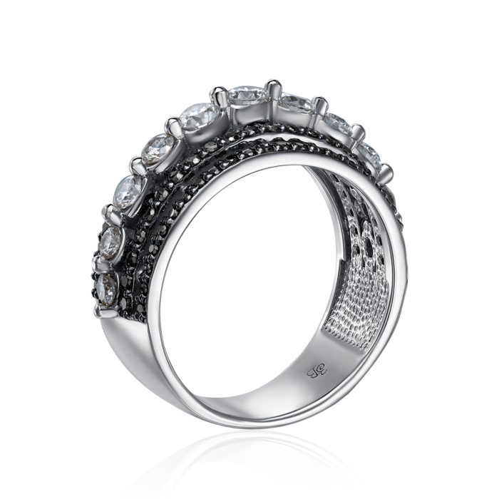 Золота каблучка з діамантами. Артикул 52256/02/1/8089