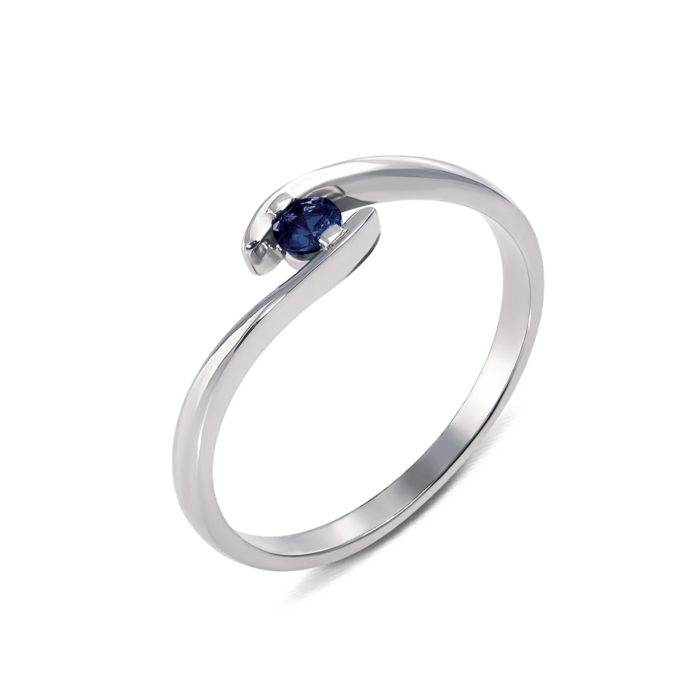 Золотое кольцо с сапфиром. Артикул 52283/б сап