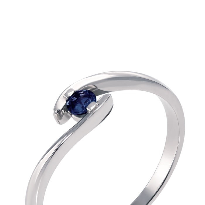 Золотое кольцо с сапфиром. Артикул 52283/б сап
