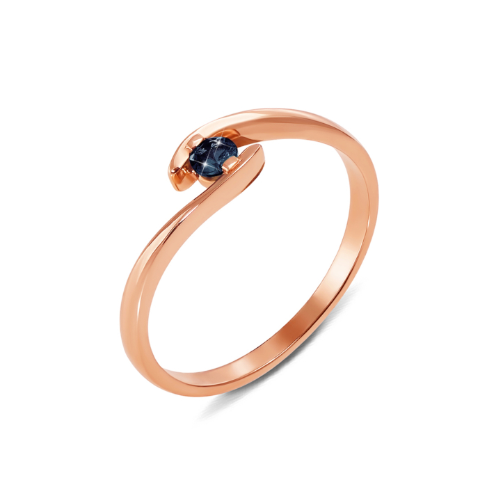 Золота каблучка з сапфіром. Артикул 52283/сап