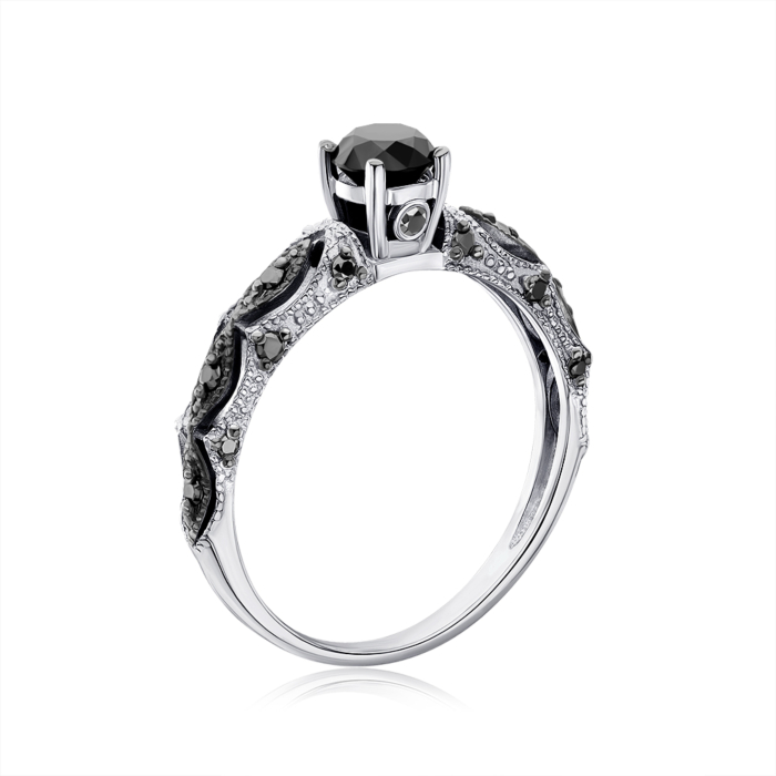 Золотое кольцо с бриллиантами 52293/02/1/11788