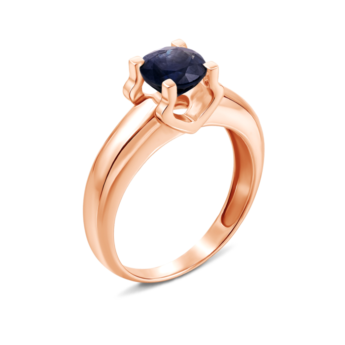Золотое кольцо с сапфиром. Артикул 52346/сап