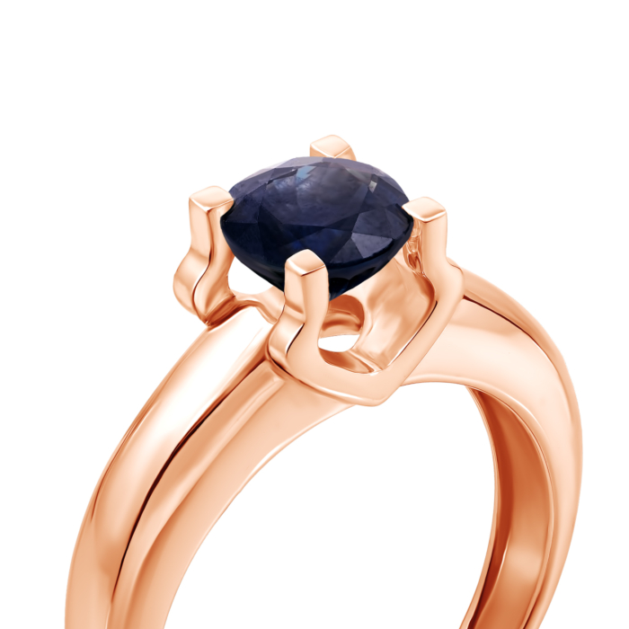 Золотое кольцо с сапфиром. Артикул 52346/сап