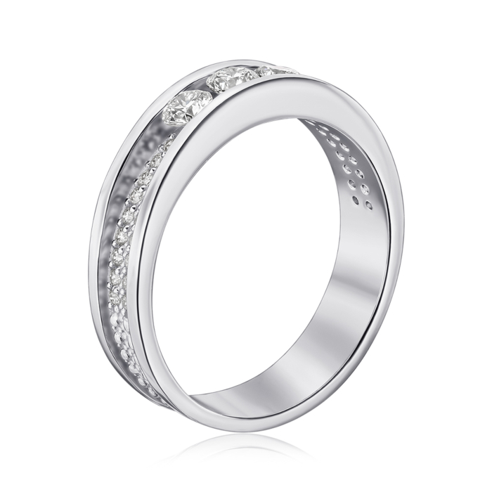 Золота каблучка з діамантами. Артикул 52360/02/1/9493