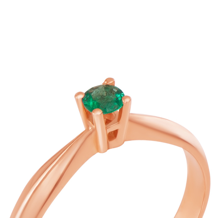 Золотое кольцо с изумрудом. Артикул 52372/см