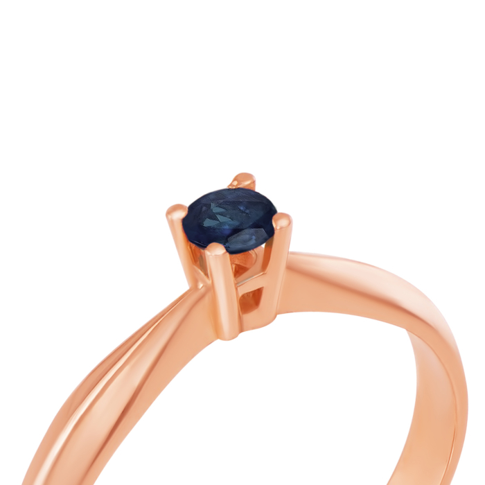 Золотое кольцо с сапфиром. Артикул 52372/сап