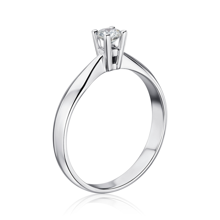 Золота каблучка з діамантом. Артикул 52372/02/1/10122