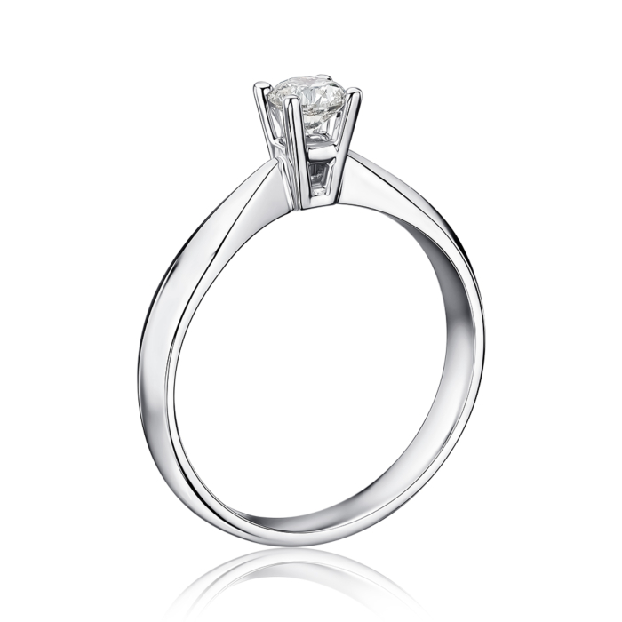 Золотое кольцо с бриллиантом. Артикул 52372/02/1/9220