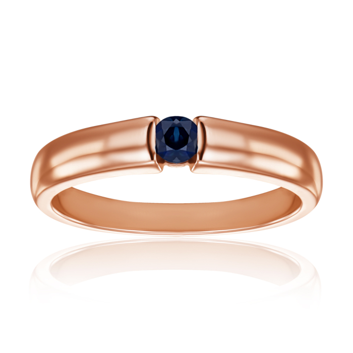 Золотое кольцо с сапфиром. Артикул 52378/сап