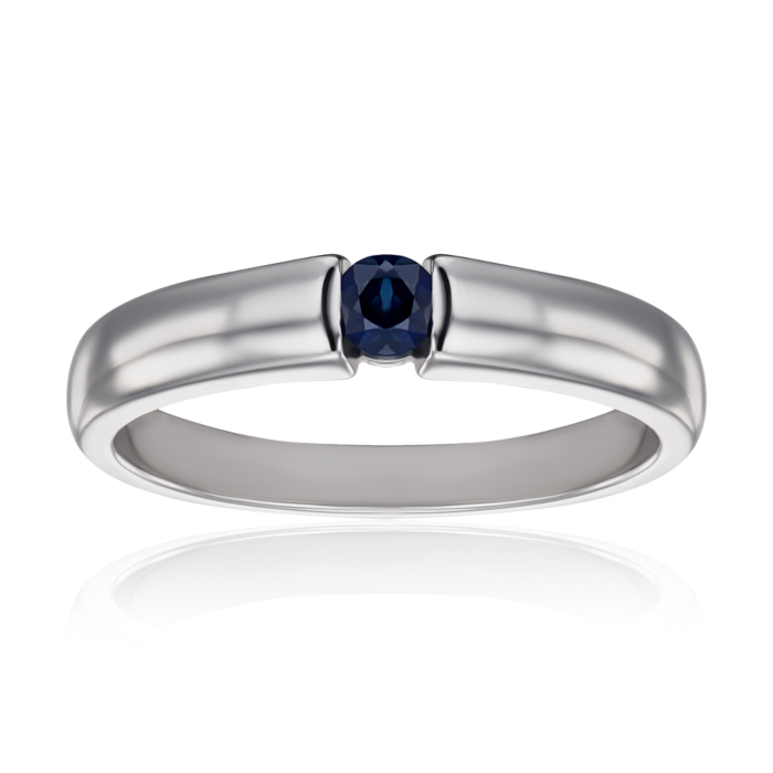 Золотое кольцо с сапфиром. Артикул 52378/02/1/8053