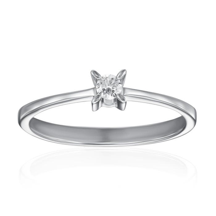 Золота каблучка з діамантом. Артикул 52436/02/1/8602