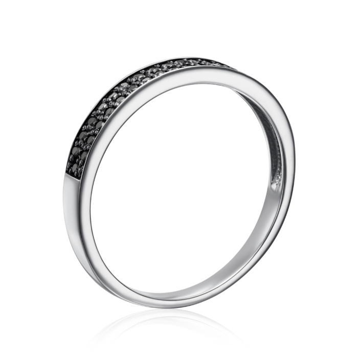 Золота каблучка з діамантами. Артикул 52457/б ч