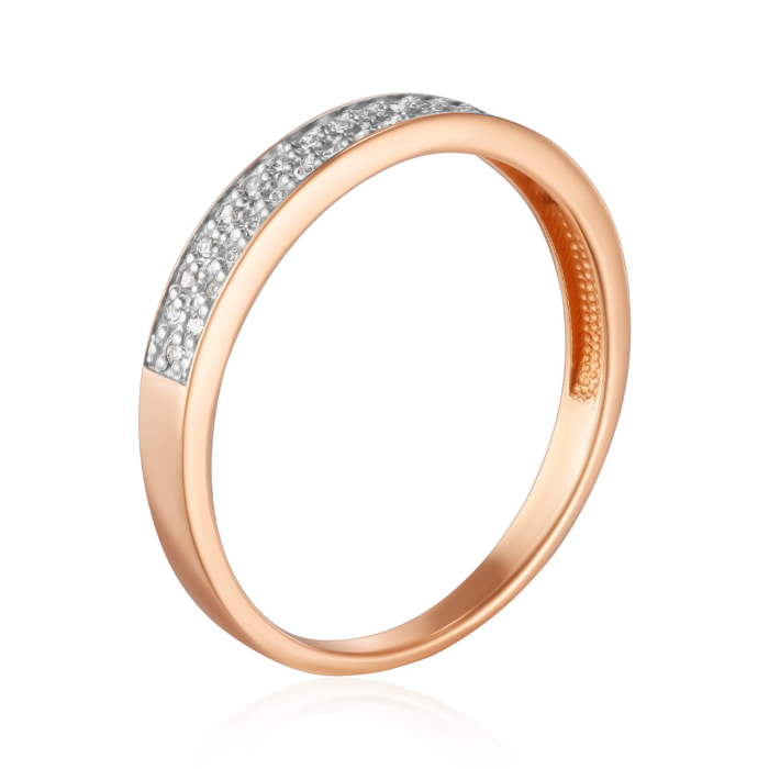Золотое кольцо с бриллиантами. Артикул 52457/01/1/9023