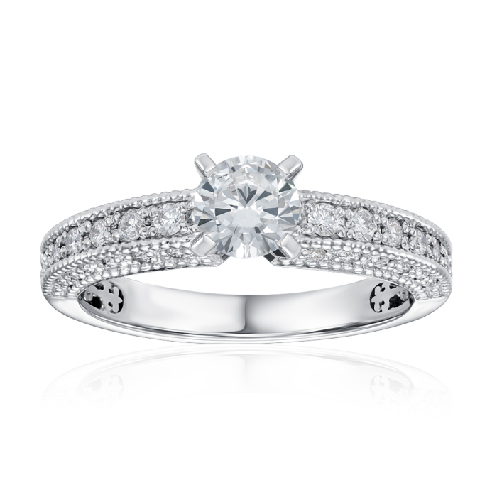 Золотое кольцо с бриллиантами. Артикул 52458/02/1/10845