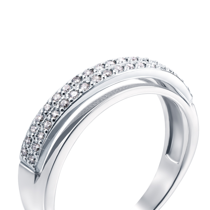 Золотое кольцо с бриллиантами. Артикул 52459/1б