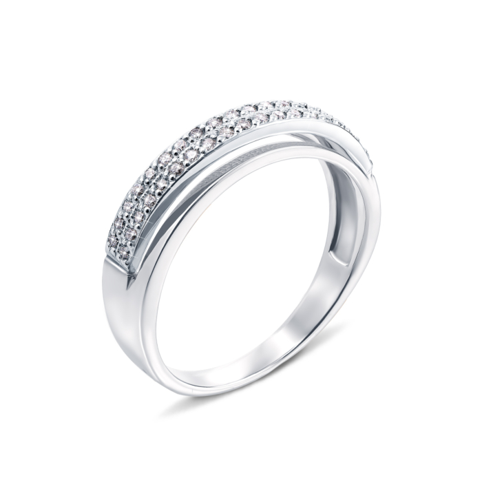 Золотое кольцо с бриллиантами. Артикул 52459/1б