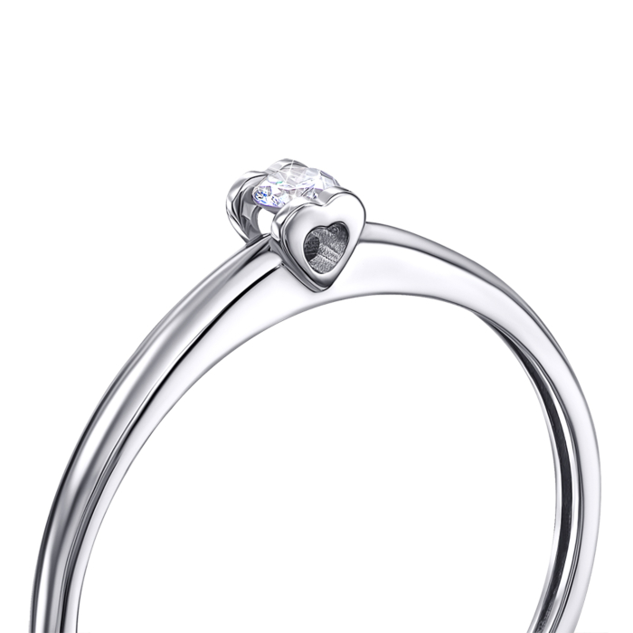 Золотое кольцо с бриллиантом. Артикул 52480/2.5б