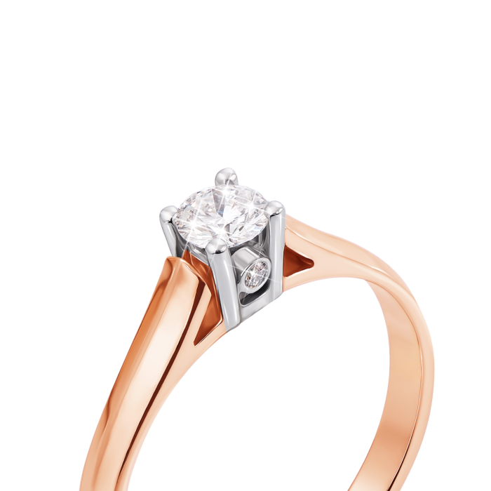 Золотое кольцо с бриллиантами. Артикул 52494/4