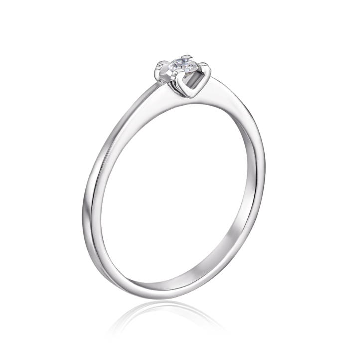 Золота каблучка з діамантом. Артикул 52503/2.5б