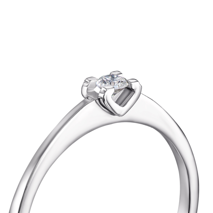 Золота каблучка з діамантом. Артикул 52503/2.5б