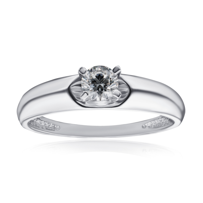 Золота каблучка з діамантом. Артикул 52509/4б