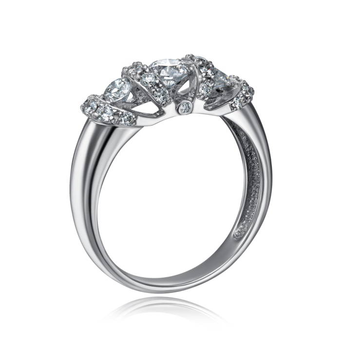 Золотое кольцо с бриллиантами. Артикул 52515/4б