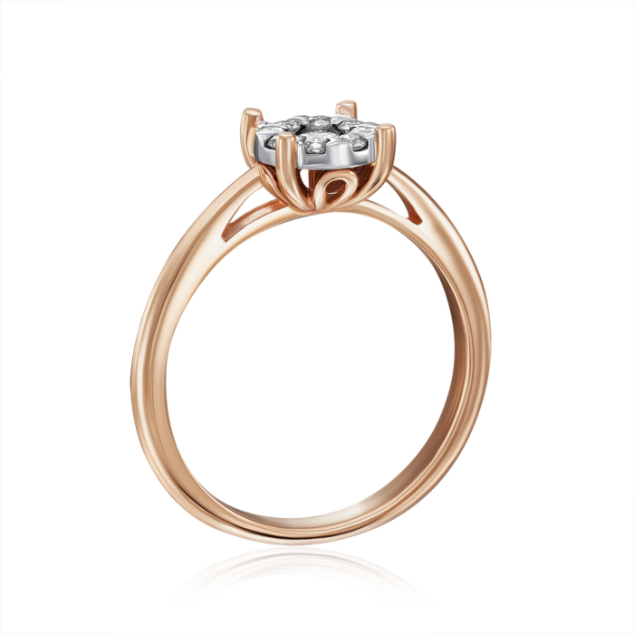 Золотое кольцо с бриллиантами. Артикул 52518/14/1/9226