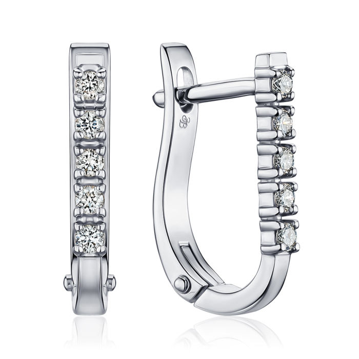 Золоті сережки з діамантами 52838/02/1/8566