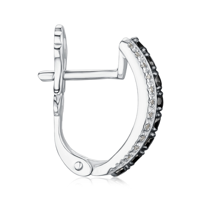 Золотые серьги с бриллиантами 52864/02/1/11791