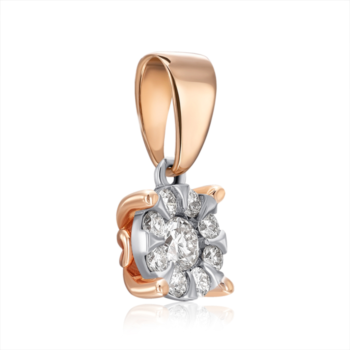 Золота підвіска з діамантами. Артикул 52921/14/1/9226